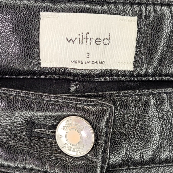 Aritzia Wilfred Melina Faux Leather Pant size 2 - Picture 4 of 6